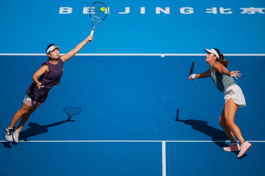 [图]徐一璠/杨钊煊组合遭逆转 无缘中网女双八强