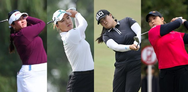 左起：莉利娅-乌、李旻智、尹天琪、阿瑞雅-朱塔妞佳