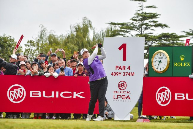 冯珊珊在别克LPGA锦标赛赛场